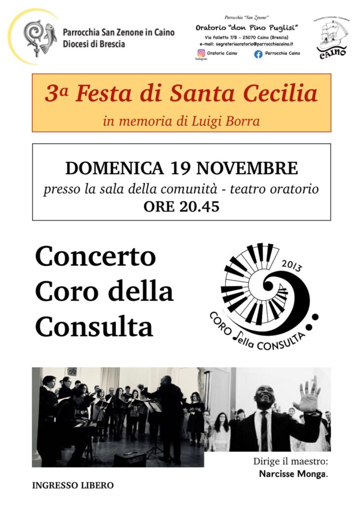 Locandina Concerto a Caino